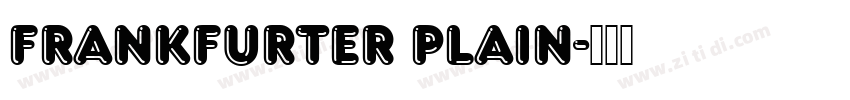 Frankfurter Plain字体转换